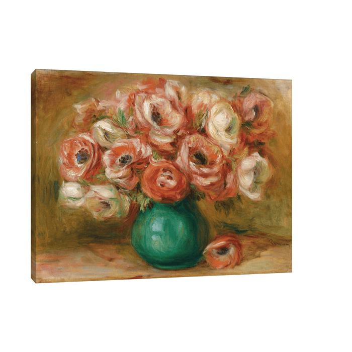 Vase d’anémones, Pierre-Auguste Renoir - ArtDeco Canvas