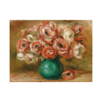 Vase d’anémones, Pierre-Auguste Renoir - ArtDeco Canvas