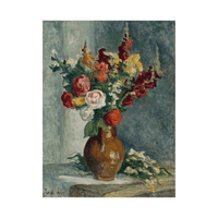 Vase de fleurs, Maximilien Luce - ArtDeco Canvas