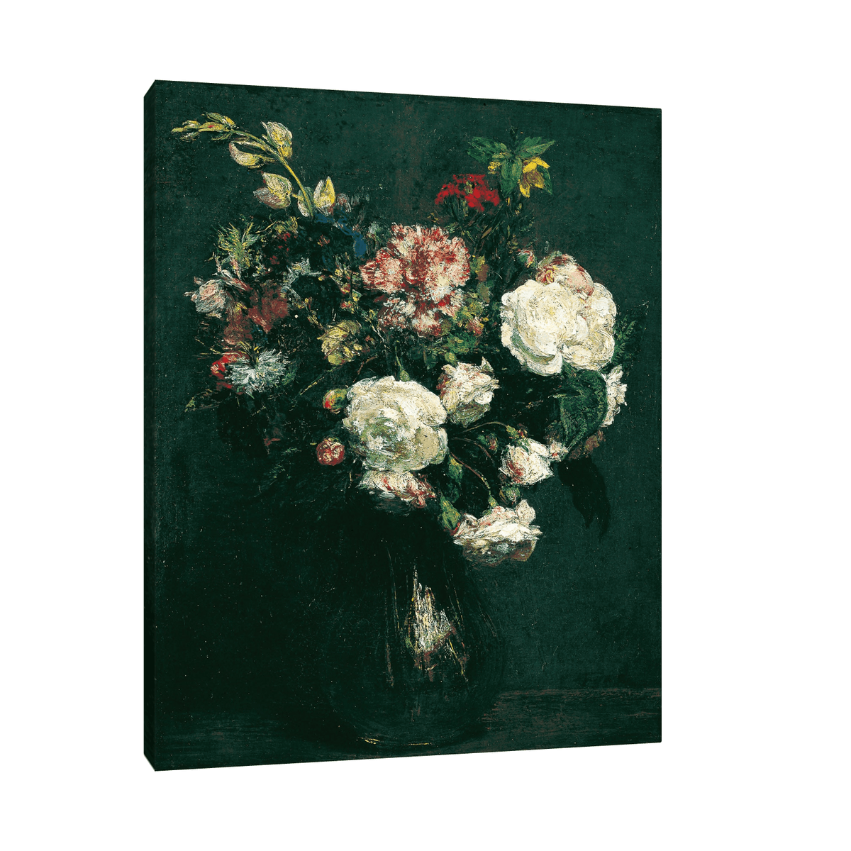 Vase of Flowers, Henri Fantin-Latour - ArtDeco Canvas