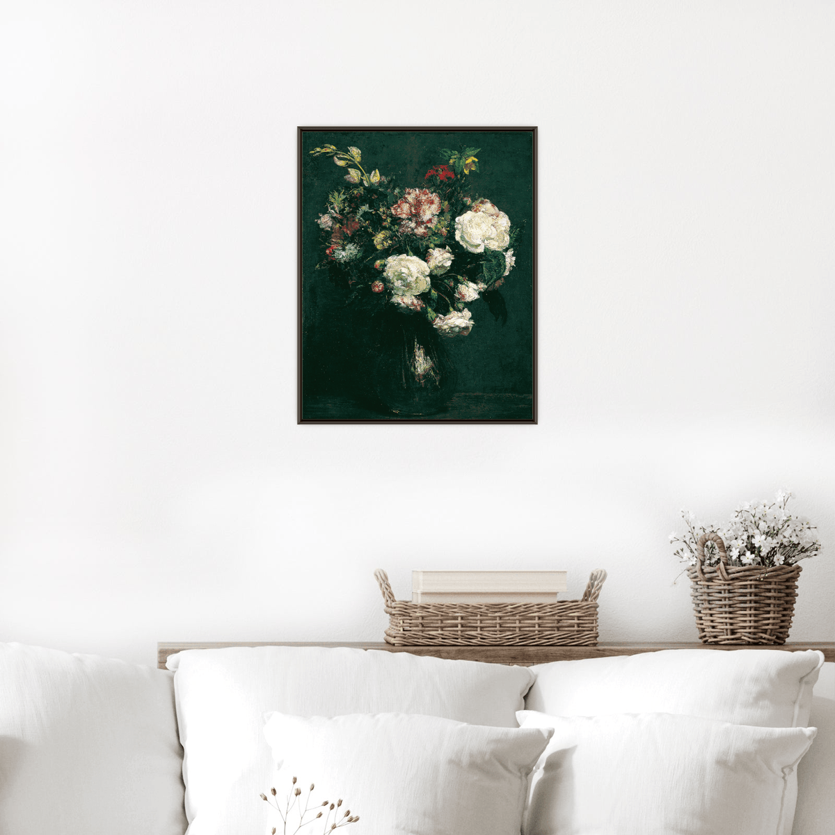 Vase of Flowers, Henri Fantin-Latour - ArtDeco Canvas