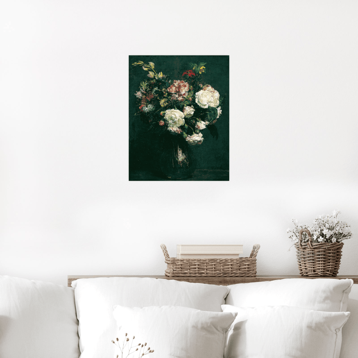 Vase of Flowers, Henri Fantin-Latour - ArtDeco Canvas