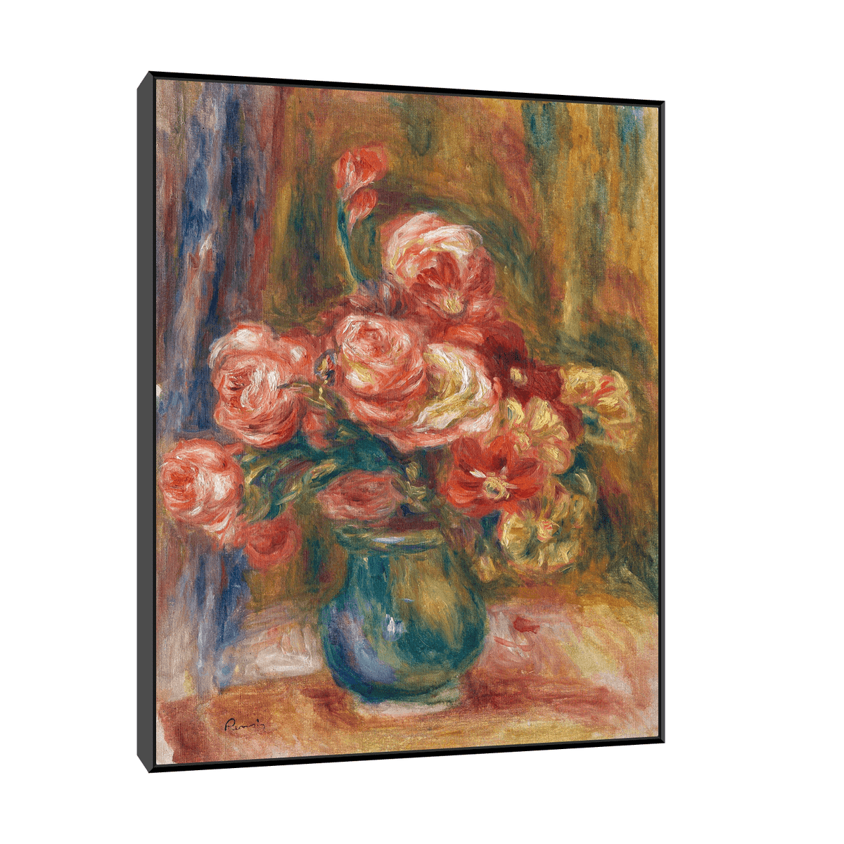 Vase of Roses, Pierre-Auguste Renoir - ArtDeco Canvas