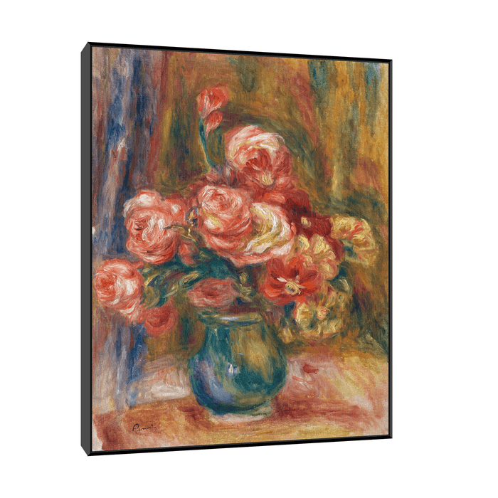 Vase of Roses, Pierre-Auguste Renoir - ArtDeco Canvas