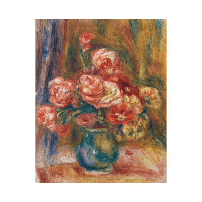 Vase of Roses, Pierre-Auguste Renoir - ArtDeco Canvas