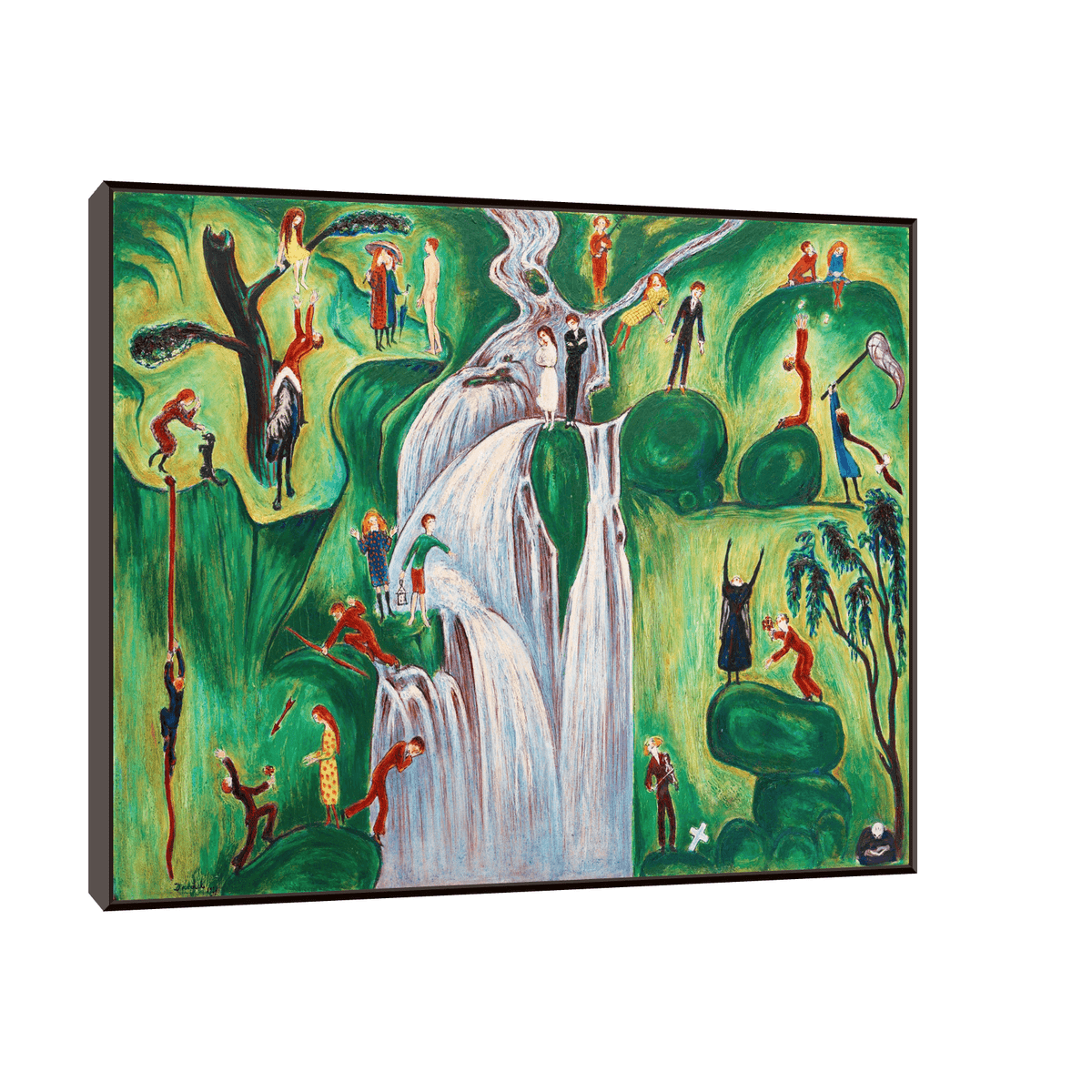 Vattenfallet, Nils Dardel - ArtDeco Canvas