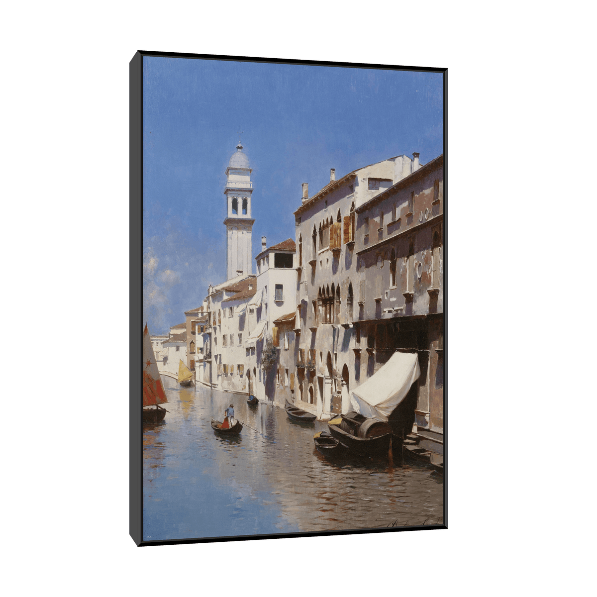 Venetian Canal, Rubens Santoro - ArtDeco Canvas