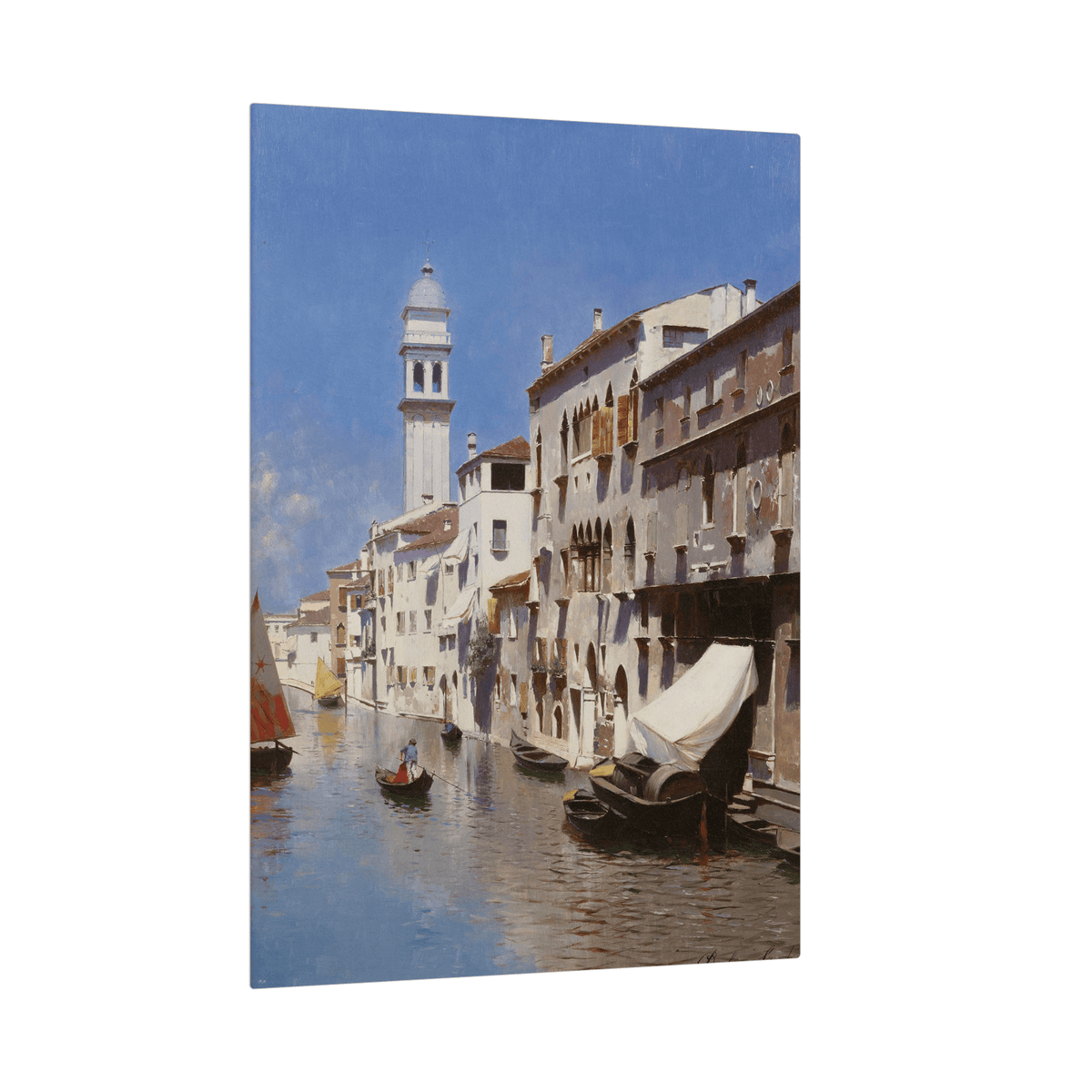 Venetian Canal, Rubens Santoro - ArtDeco Canvas