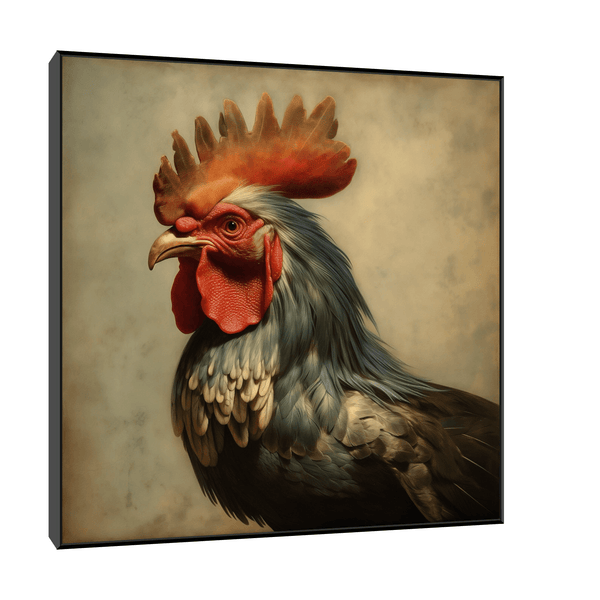 Vibrant Rooster - ArtDeco Canvas