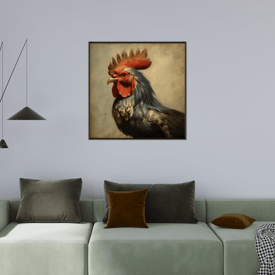 Vibrant Rooster - ArtDeco Canvas