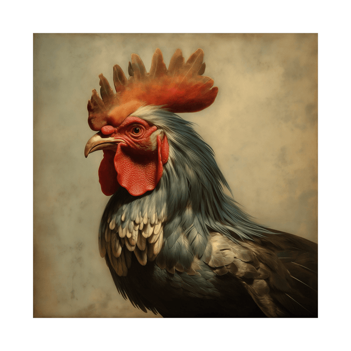 Vibrant Rooster - ArtDeco Canvas