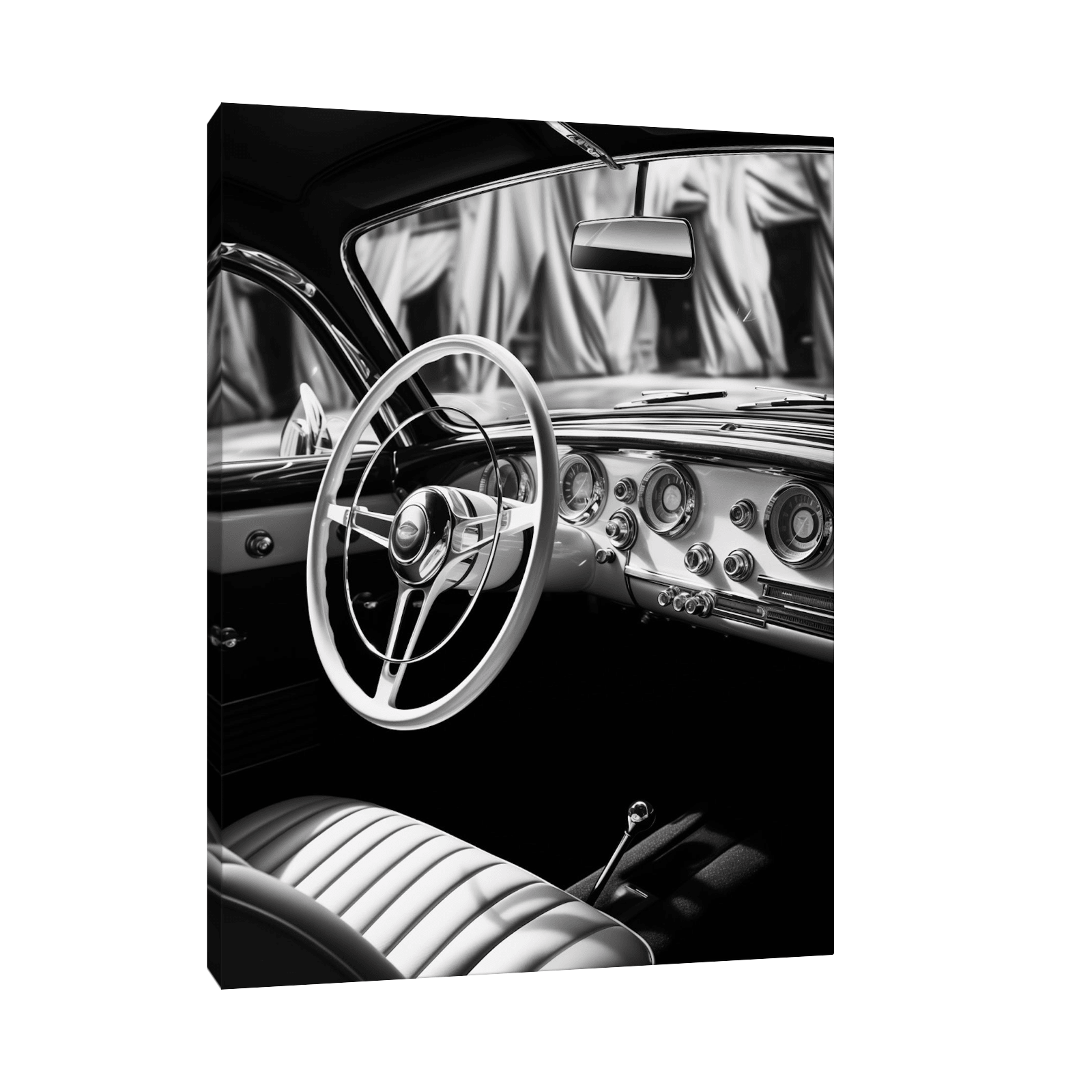 Vintage car interior lll - ArtDeco Canvas