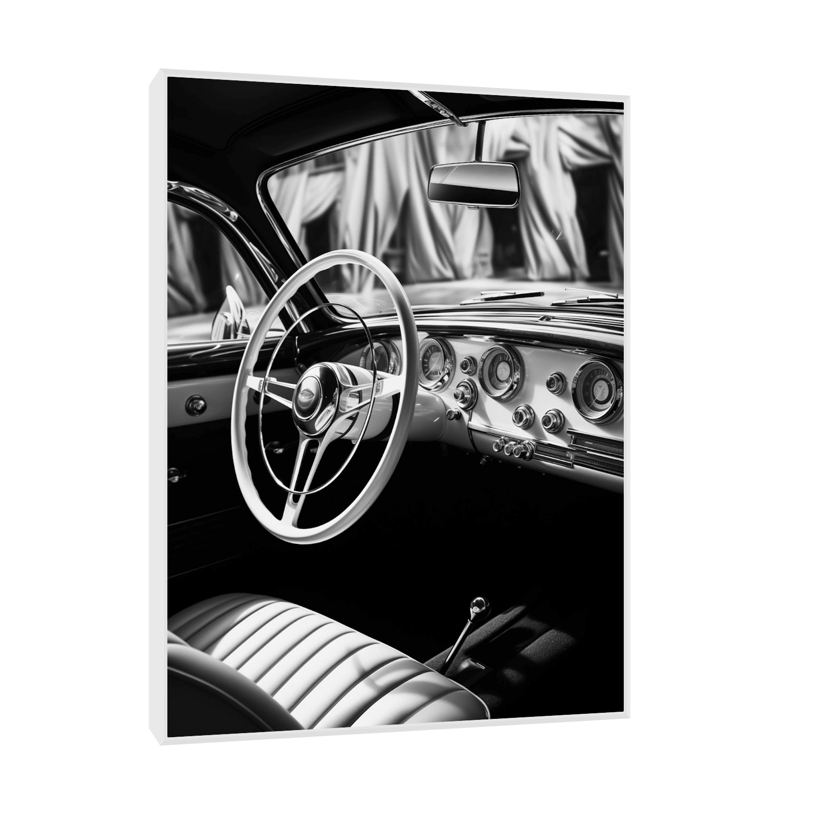 Vintage car interior lll - ArtDeco Canvas