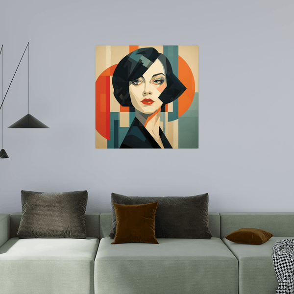 Vintage woman depiction - ArtDeco Canvas