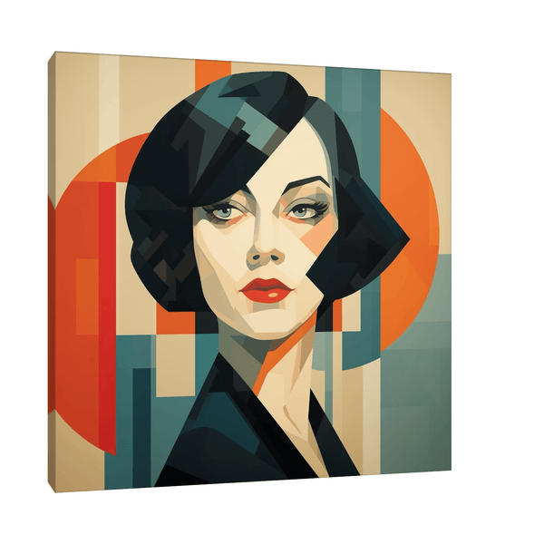 Vintage woman depiction - ArtDeco Canvas