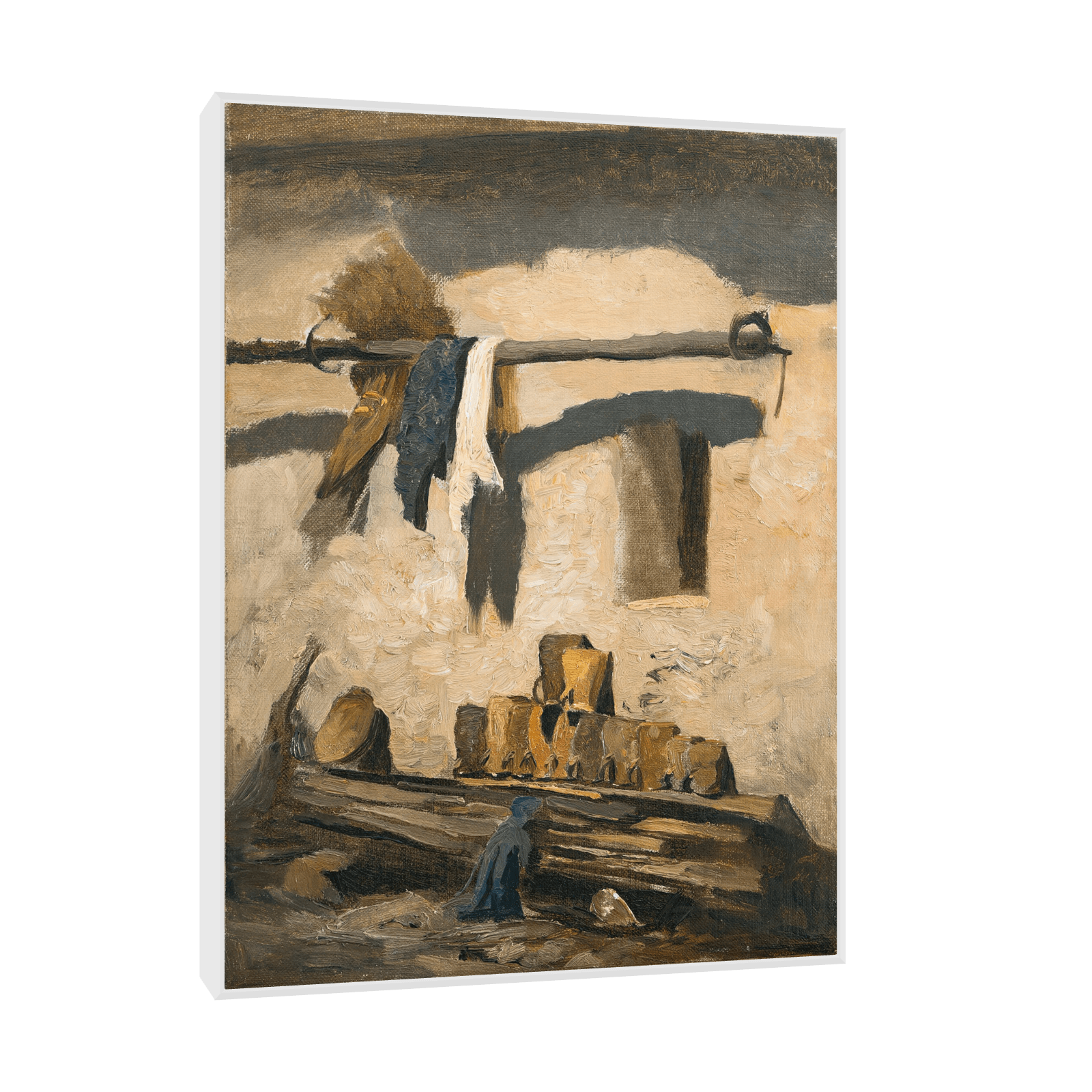 Wall of a house, Olga Wisinger-Florian - ArtDeco Canvas