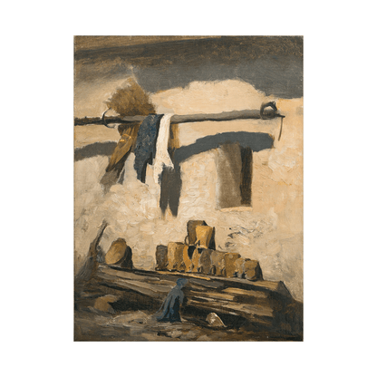 Wall of a house, Olga Wisinger-Florian - ArtDeco Canvas