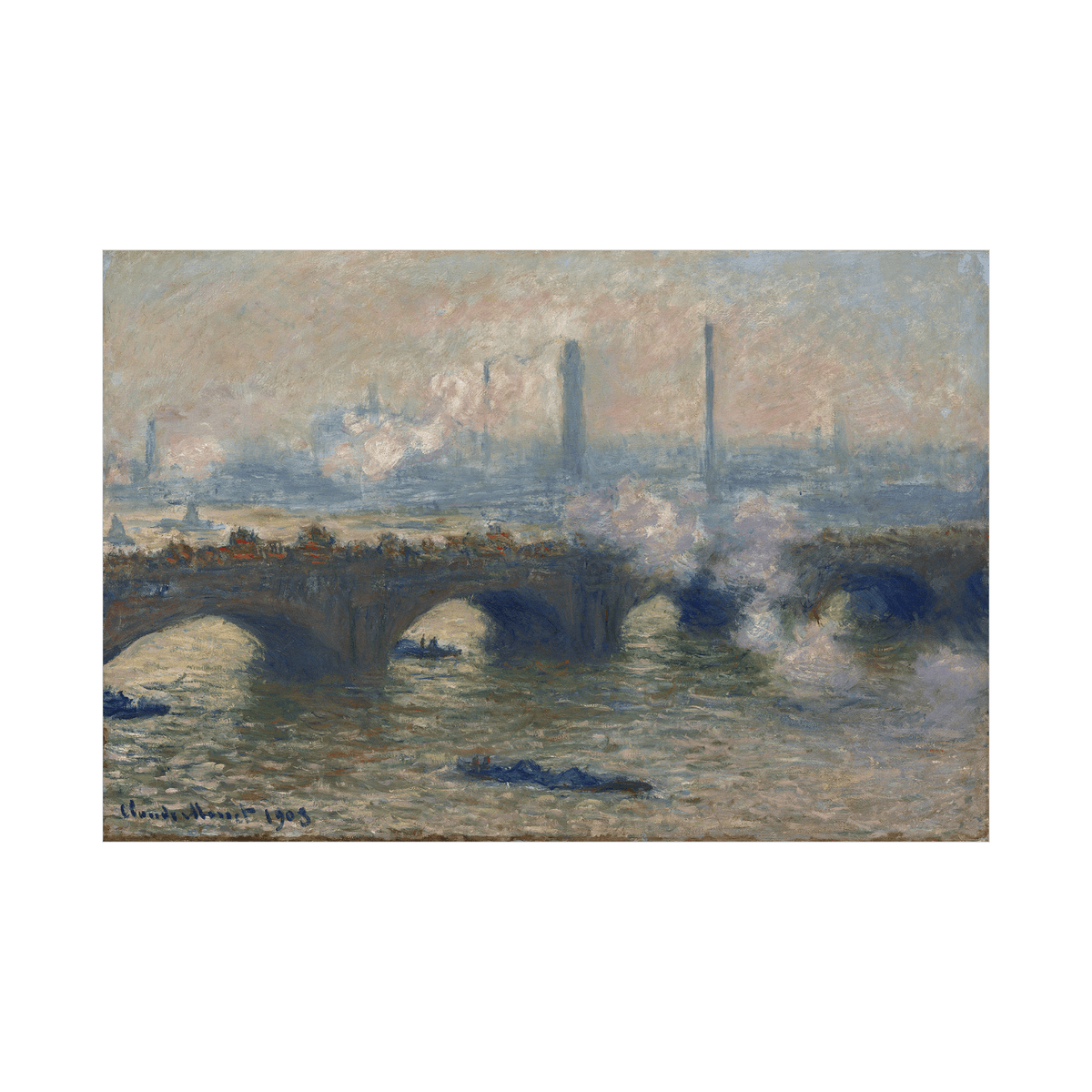 Waterloo Bridge, Claude Monet - ArtDeco Canvas