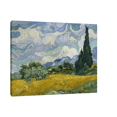 Wheat Field with Cypresses, Vincent van Gogh - ArtDeco Canvas