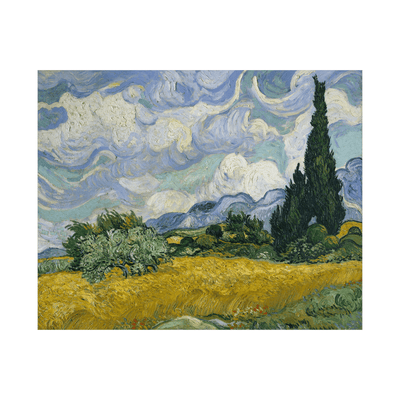 Wheat Field with Cypresses, Vincent van Gogh - ArtDeco Canvas