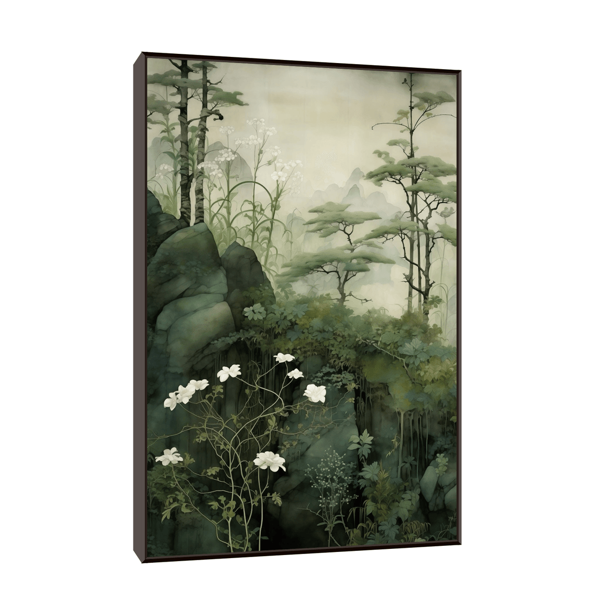 Whispering acacias on the slope - ArtDeco Canvas