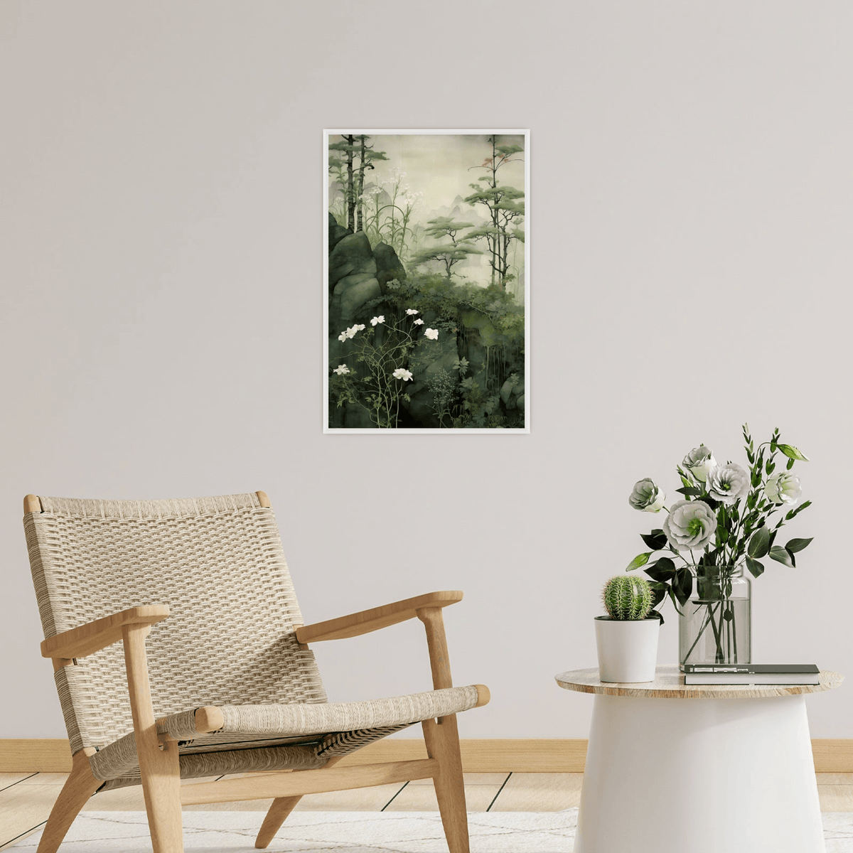 Whispering acacias on the slope - ArtDeco Canvas