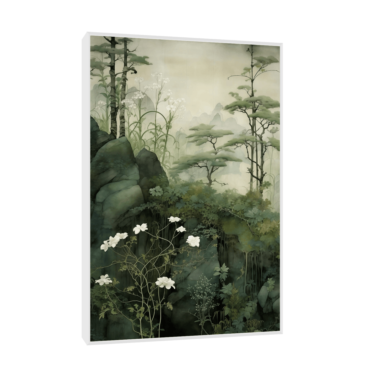 Whispering acacias on the slope - ArtDeco Canvas