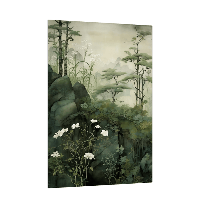 Whispering acacias on the slope - ArtDeco Canvas