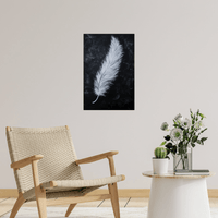 White feather ll - ArtDeco Canvas