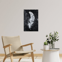 White feather lll - ArtDeco Canvas