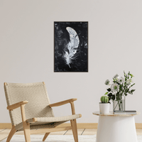 White feather lll - ArtDeco Canvas