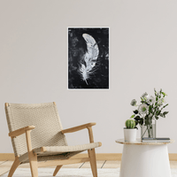 White feather lll - ArtDeco Canvas