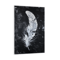 White feather lll - ArtDeco Canvas