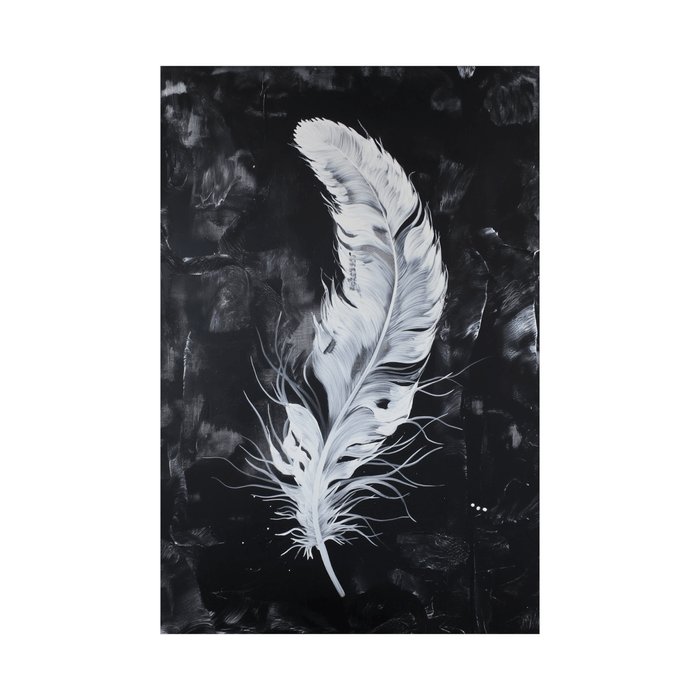 White feather lll - ArtDeco Canvas