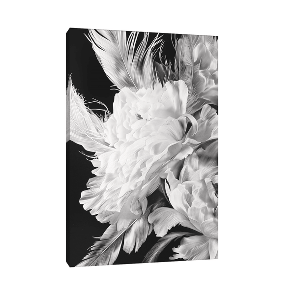 White flower closeup - ArtDeco Canvas