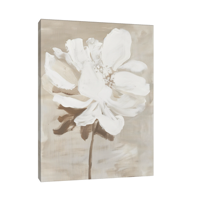 White flower on beige II