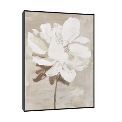 White flower on beige II