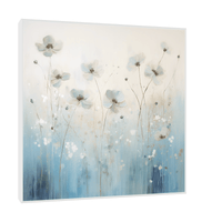 White flowers falling - ArtDeco Canvas