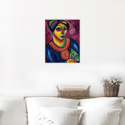 Woman With a Green Fan, Alexej von Jawlensky - ArtDeco Canvas