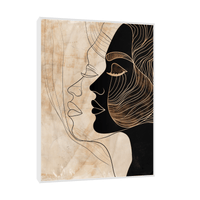 Woman with a double face - ArtDeco Canvas