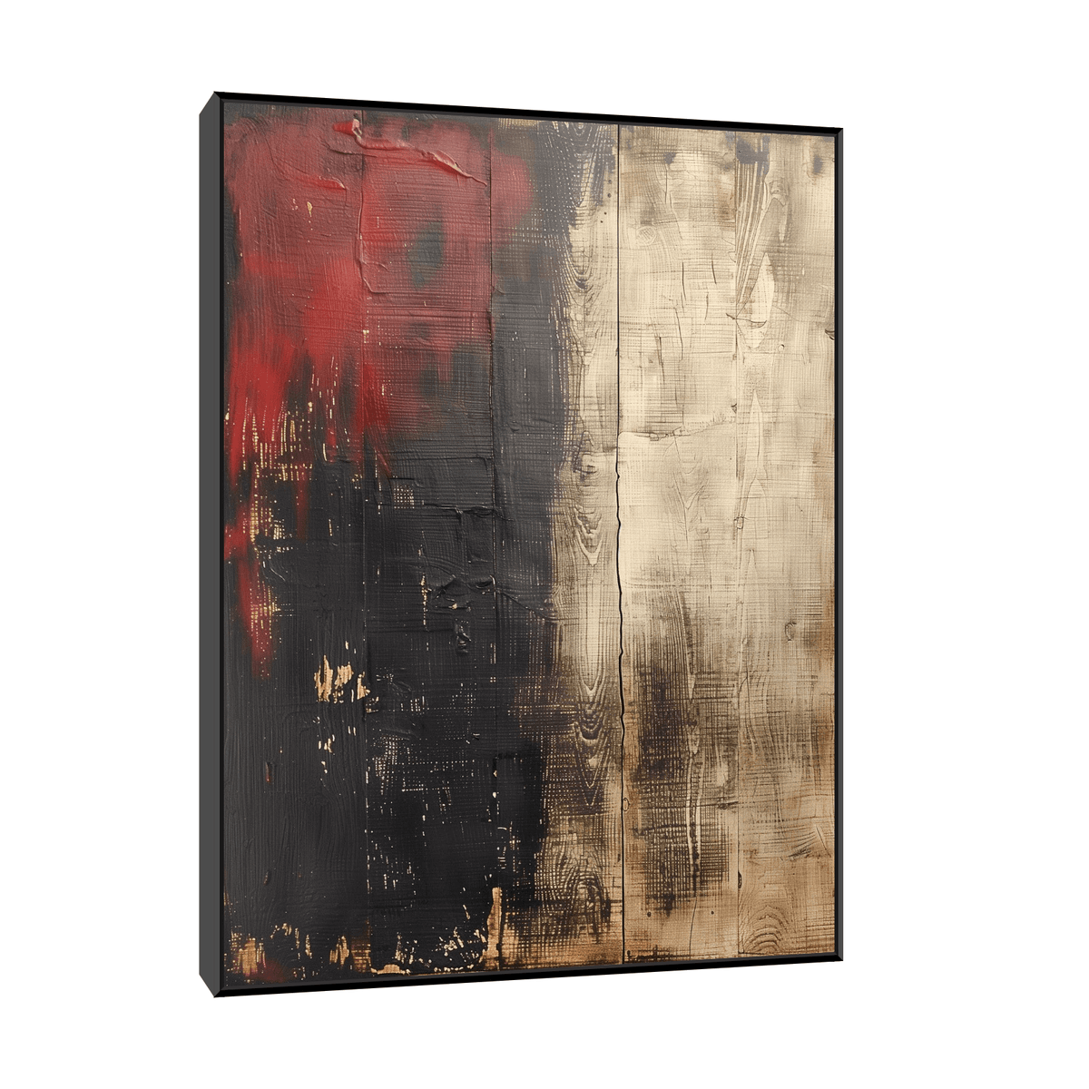 Wooden wall painted - ArtDeco Canvas