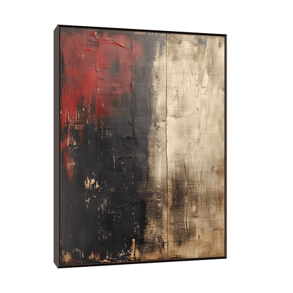 Wooden wall painted - ArtDeco Canvas
