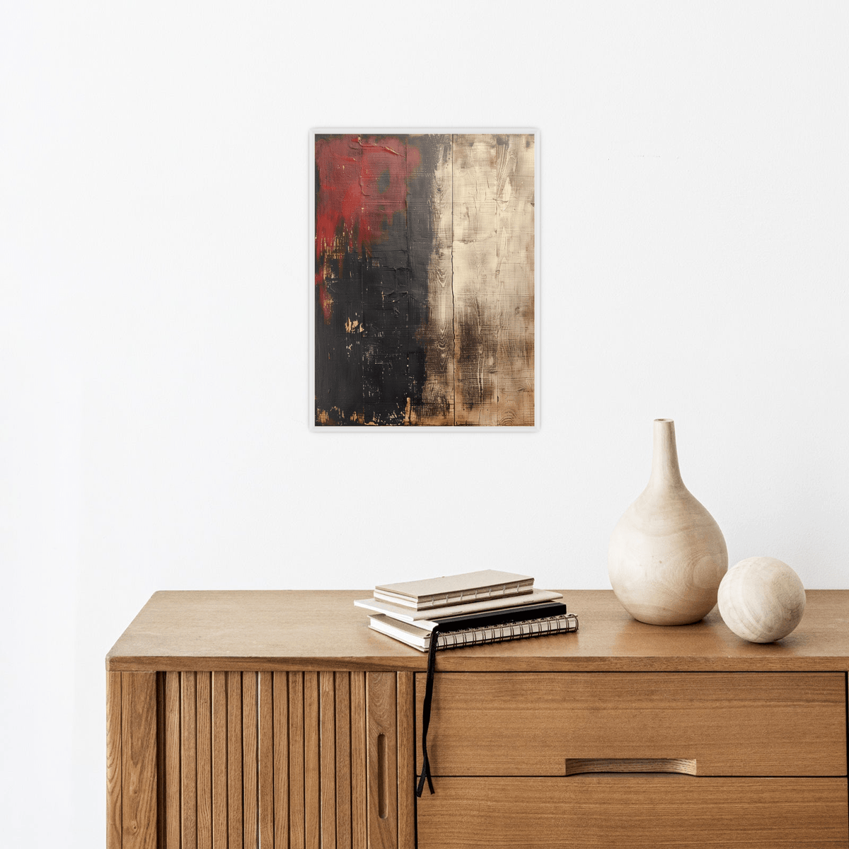 Wooden wall painted - ArtDeco Canvas