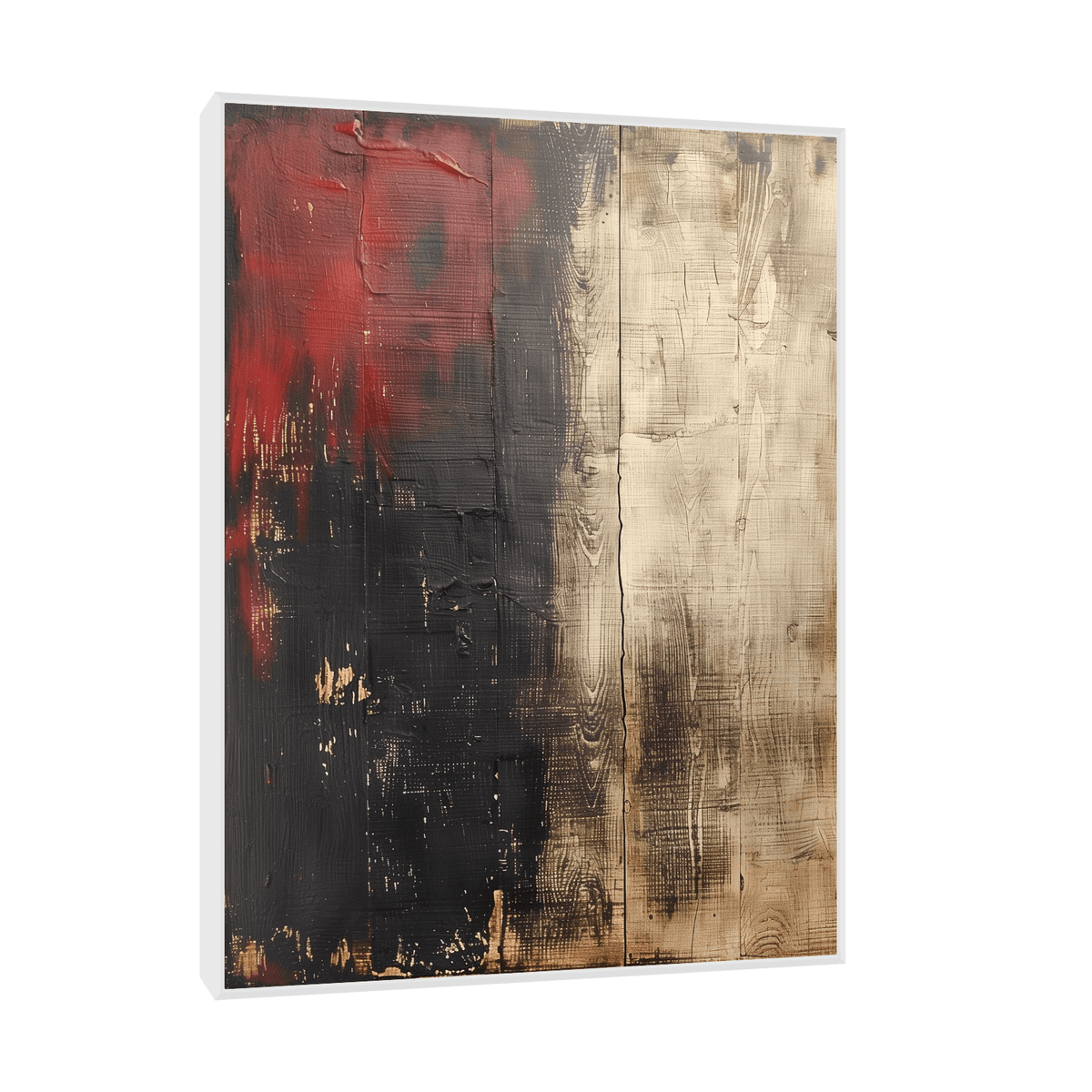 Wooden wall painted - ArtDeco Canvas