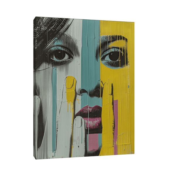 Worried girl - ArtDeco Canvas