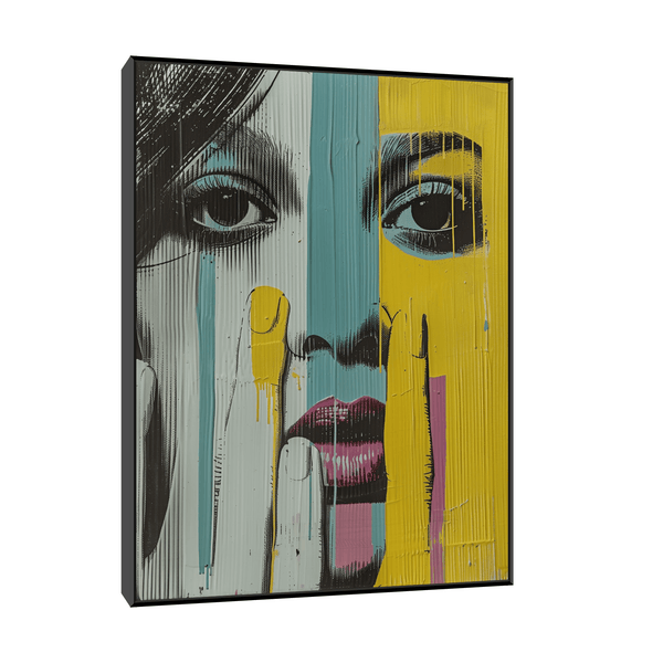 Worried girl - ArtDeco Canvas