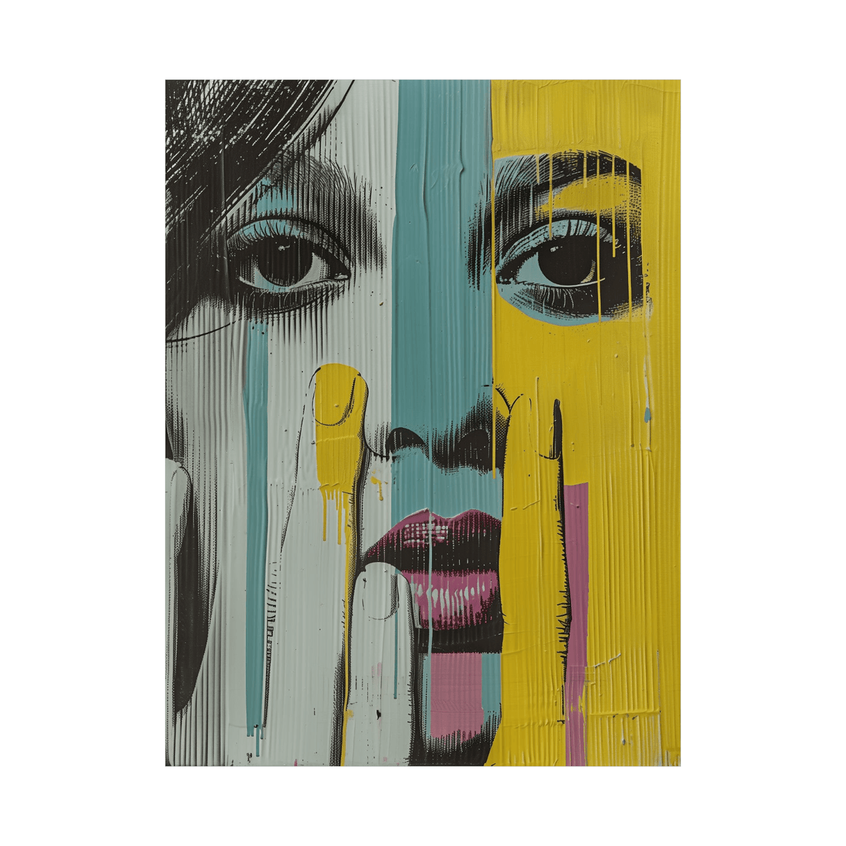 Worried girl - ArtDeco Canvas