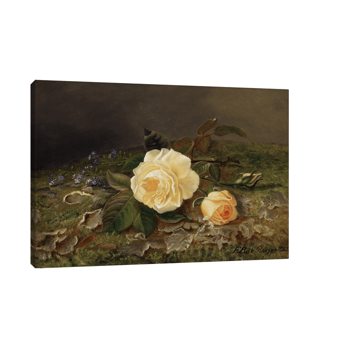 Yellow Roses, Frants Diderik Bøe - ArtDeco Canvas