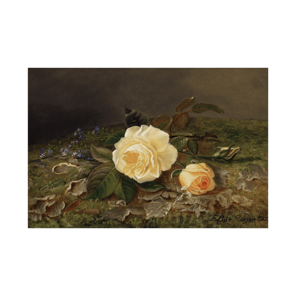 Yellow Roses, Frants Diderik Bøe - ArtDeco Canvas