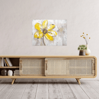 Yellow daisy - ArtDeco Canvas